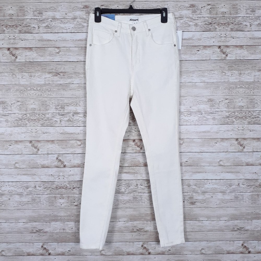 Abound Womens Jeans Size 29 High Rise Skinny White 661A
